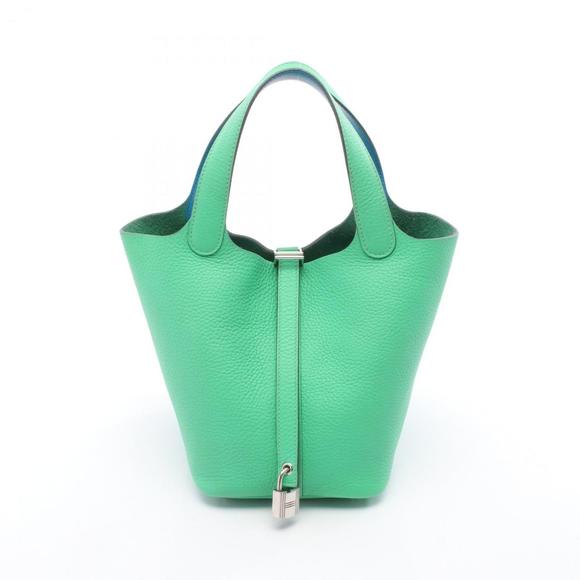 Hermes Hermès Picotin Lock Eclat PM Handbag in Taurillon Clemence Leather / S... - Picture 1 of 6